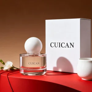 Round Perfume Bottle Glass Clear Small Perfume Bottle 30ml 50ml 100ml With Box