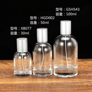 Round Shape Empty Men’s Perfume Bottle Atomiser 100ml 50ml 30ml Home Perfume Bottle With Wood Cap