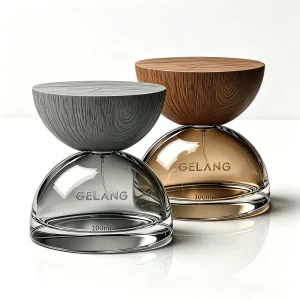 Round Thick-bottomed Glass Perfume Bottle Grey 100ml