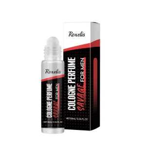 Roxelis Men’s Pheromone Cologne Perfume Fresh Fragrance for Social Occasions Charming Elegant Cologne Roll On Perfume