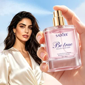 SADOER 50ml Be True Women Perfume 24H Long Lasting Fragrance Refreshing Odor Removing Elegant Floral Eau De Perfume