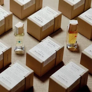 Sample Perfume Essential Oil Skincare Nail Polish Oil Face Cream Packaging Box Universal Style Square UV Printed