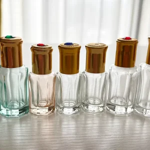 Sealed Roll On Glass Essential Oil Bottles Octagonal Shape Packed in Cartons