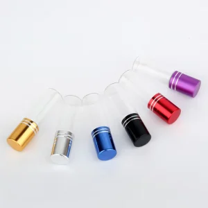 Sealing Type Roll On Clear Glass Perfume Bottle Mini Container Screw Cap 5ml Essential Oil Sample Tester Refillable