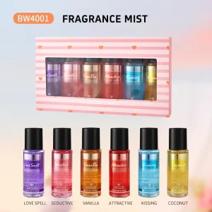 Seductive Lures Series Love Smell Vanilla Attractive Kissing Coconut 75ml Scented Body Mist Gift Box for Women Perfume Set