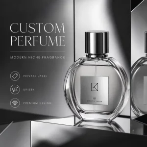 Silver Men’s Luxury Perfume Custom OEM Private Label Eau De Parfum Spray Eco Friendly Long Lasting Travel Size Gift Cologne