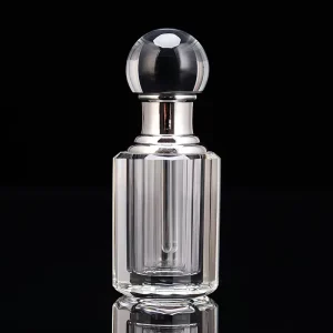 Small Bridge Arabic Diamond Luxury Crystal Glass Unisex Perfume Bottle Small Flacon Essential Oil New Empty