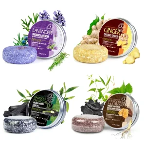 Solid Natural Organic Plant Shampoo Soap for Hair Nourishment and Smoothing