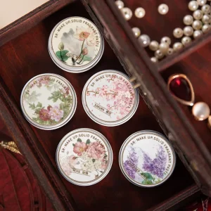 Solid Perfume Portable Pocket Cream Perfume for Travel Use Natural Fragrance Eau De Parfum for Men and Women Vegan Jasmine