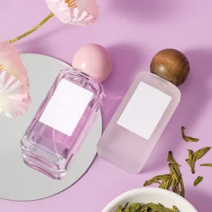 Spray Pump Bottle Luxury Perfume Glass Bottle 30ml 50ml Cosmetic Atomizer Logo Customizable