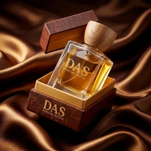 Square 50ml Perfume Bottle with Weighted Wood Cap for Male Fragrance Brand Owners