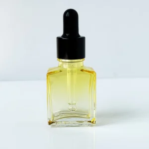 Square Colorful Essential Oil Dropper Bottle Perfume Eye Dropper Bottle Cosmetic Packaging Liquid 30ml Glass Bottle