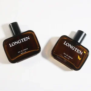 Square Flat Glass Perfume Bottles 30ml 50ml 100ml Screen Printing Clear Custom Color Pump Sprayer ROHS CE FCC