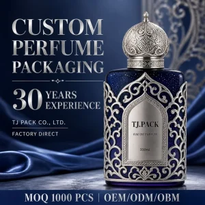 Square Frosted Glass Perfume Bottle 30Ml 50Ml 100Ml Empty With Magnetic Cap and Custom Packaging Box