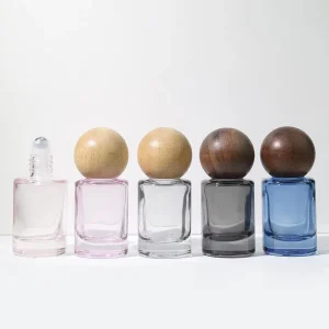 Square Glass Roll On Bottle with Precision Lid for High End Perfume