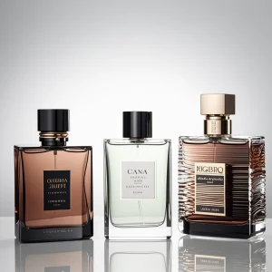 Square Perfume Spray Bottle 30ml 50ml 100ml Empty Glass Cosmetic Fragrance Aromatherapy Bottle With Lid and Box