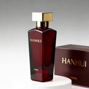 Stock Luxury Clear Empty Glass Perfume Bottles 50ml Crimp Spray Parfums Bottle with Custom Box Printing Hot Stamp LOGO Color