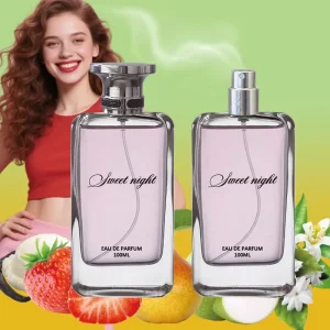 Sweet Smell Parfum Strawberry Pear Apple Peach Vanilla Aroma EDP Long Lasting 100ML Pheromone Women Perfume Spray