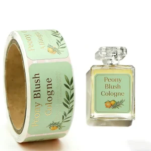 TEDDY Custom Private Label Perfume Self Adhesive Vinyl Gold Logo Printing Cosmetic Perfume Label Sticker