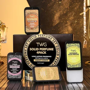 TWG OEM Factory Solid Perfume Set Transparent Silky Solid Perfume Balm Long Lasting Fragrance Portable Pocket Solid Perfume