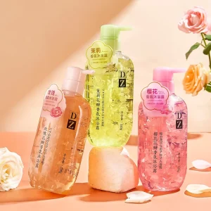 TWG Private Label Floral Body Wash With Flower Petals Body Cleanser Whitening Bath Body Wash Home Floral Fragrance Shower Gel