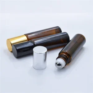 Thick Glass 10ml Portable Square Roll On Perfume Bottle