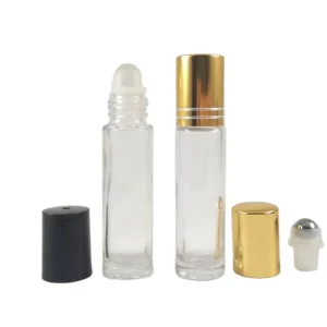 Thick clear 10 ml Roller Perfume Fragrance Glass Roll on Perfume Bottle