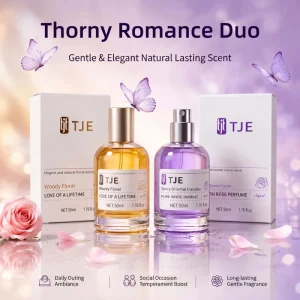 Thorn Romance Double Scented Perfume Set Thorn Rose and Eternal Love Long lasting Woody Floral Perfume Gift Box
