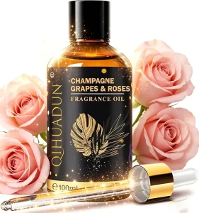 Top Grade Synthetic Champagne Grape Rose Fragrance Oil Perfume Making Long Lasting Floral Fruity Scent OEM 100ml