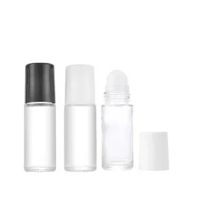 Transparent Essential Oil Perfume Roller Bottle Roll on 10ml 20ml 30ml 50ml 100ml Glass Roll on Bottle