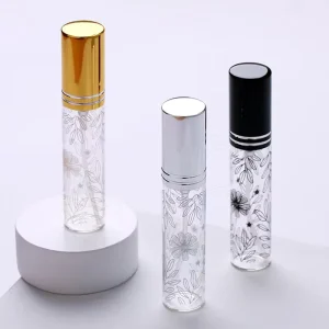 Travel Size 10 ml Small Magnetic Perfume Bottle Aluminum Cosmetic Packaging with Fancy Spray for Aromatherapy