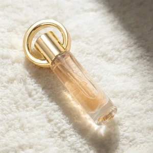 Travel Size Keychain Perfume Bottle Modern Style Cylindrical Transparent 10ml with Box