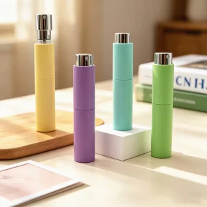 Travel Size Perfume Spray Bottle 10 ml Empty Perfume Spray Bottle with Custom Luxury Portable Twist up Perfume Spray Bottle
