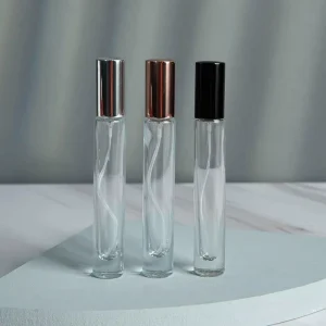 Travel Size Square Round Clear Mini 10ml 15ml Portable Pocket Perfume Fragrance Sample Glass Bottle with Fine Mist Spray