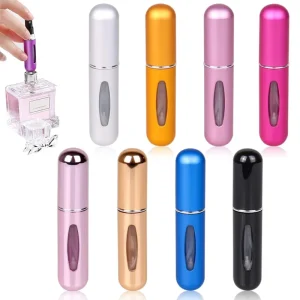 Travel Sized 5ml 8ml 10ml Mini Perfume Refillable Perfume Bottles Travel Sized Aluminum Perfume Atomizer Spray Bottle