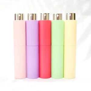 Travel Sized ABS Colorful Empty Elegant 5 ml 8 ml 10 ml Glass Perfume Bottles Carry Sized Mini Perfume Bottle with Spray