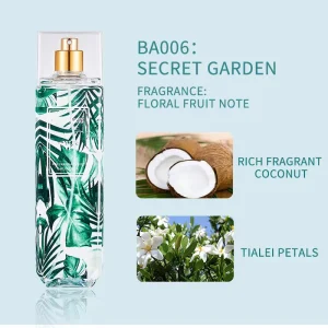 Tropical Coconut Hibiscus Honey Pear Scented 250ml Luxury Concentration Fresh Daily Fragrance Mist Body Splash Womens Perfume