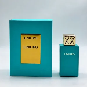 Turquoise Solid Square Perfume With Geometric Cap US Warehouse Fast Shipping Intense Scent Bulk Assortment