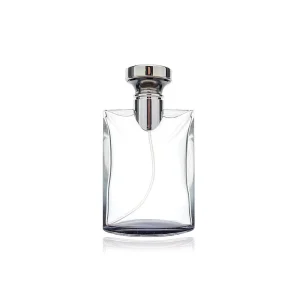 Unique 50ml Men’s Flat Square Gradient Blue Glass Perfume Bottle