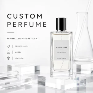 Unisex Floral Fruity Custom Fragrance Spray Private Label Eau De Parfum OEM Low MOQ Long lasting Luxury Gift Glass Bottle