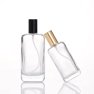 Unisex High Quality 50ml and 100ml Glass Perfume Atomizer Bottles with Pump Caps XF 19 Empty Spray Bottles with Sealing