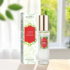 Vanilla Amber Perfume Oil Roll On Alcohol Free Long Lasting Fragrance Portable Rollerball Perfume for Women 10ML