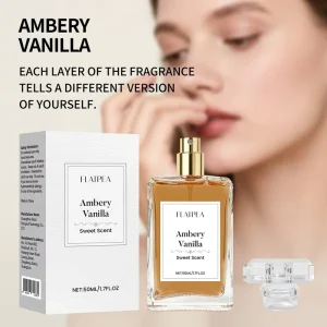 Vanilla Eau De Parfum Warm Gourmand Floral Scent with Pear Coffee Jasmine Vanilla Patchouli Cedarwood Long Lasting 1.7FL.OZ