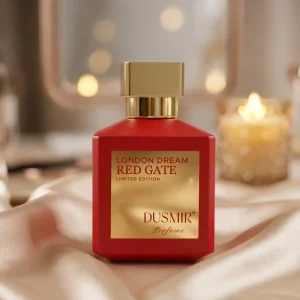 Vintage Chic Matte Red Women Perfume Premium Gold Plated Cap Classic Elegant Scent Long Wear Fragrance for Ladies Daily Occasion