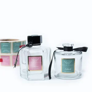 Waterproof Glossy Finish Custom Private Brand Perfume Bottle Metallic Effect Label Printing Fragrance Roll Sticker