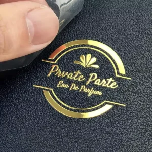 Waterproof Metal Adhesive Perfume Sticker Customizable 3D Mental Transfer