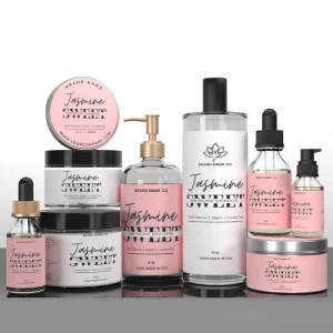 Waterproof Vinyl Cosmetic Bottle & Jar Labels Sticker Custom Printed Adhesive Labels for Perfume and Makeup Products