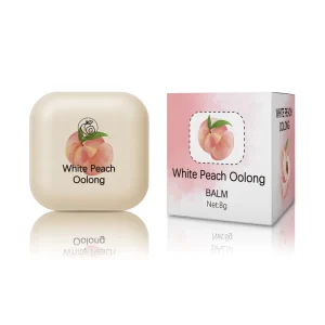 White Peach Oolong Mini Solid Perfume Balm Deodorant 8g for Long Lasting Fragrances and Cover Sweat Odor Portable OEM