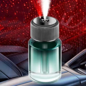 Without Essential Oil Car Perfume Diffuser Type-C Rechargeable Glass Car Freshener Bottle Portable Car Aromatherapy Machine