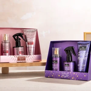 Women Perfume Gift Set 75ml Body Mist 100ml Hair Perfume 100ml Body Lotion